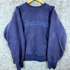 Vintage Dutchess Genus Sweatshirt Unisex 2XL Blue Fleece Made in USA